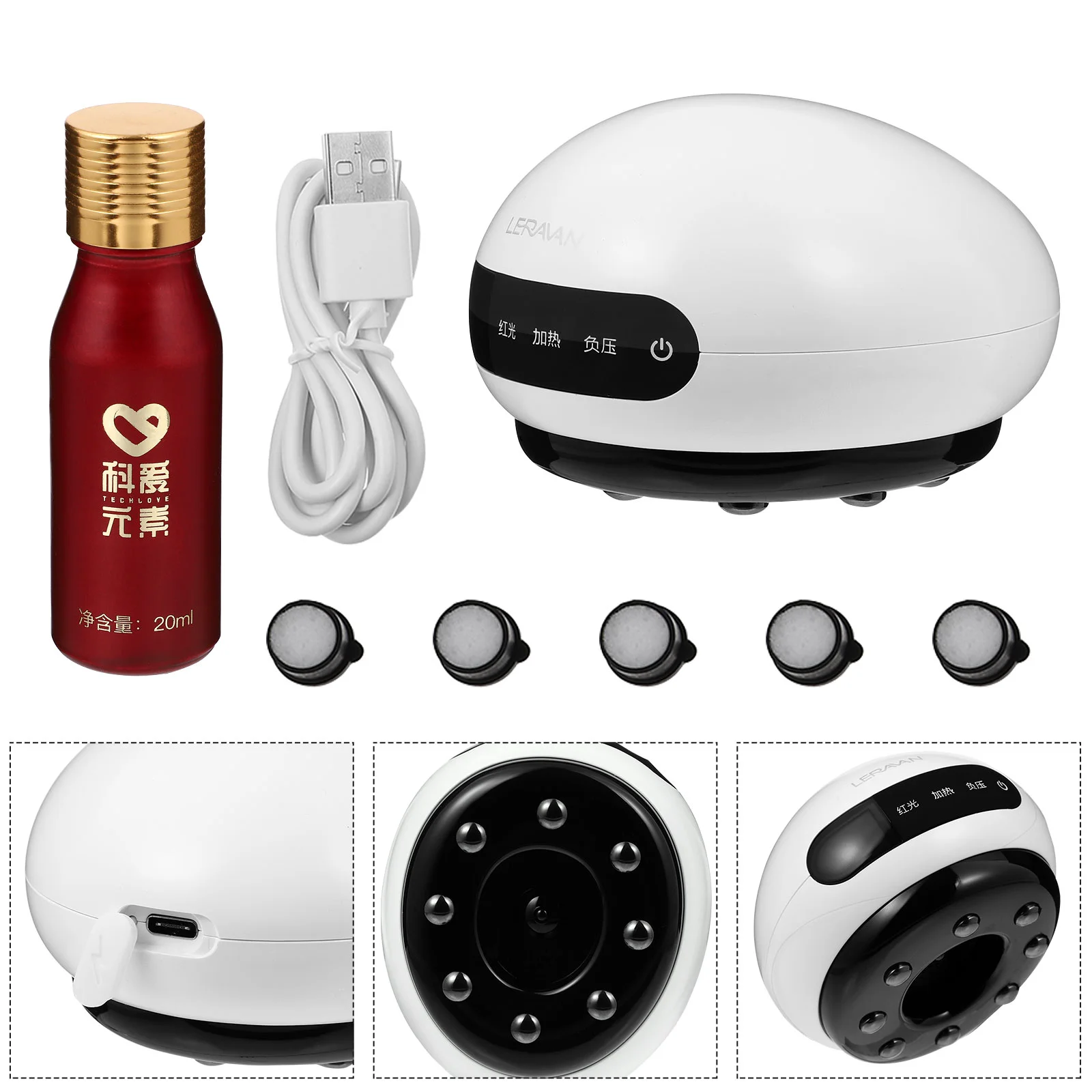 

1 set of Handheld Electric Scraping Massager Cupping Acupoint Massager