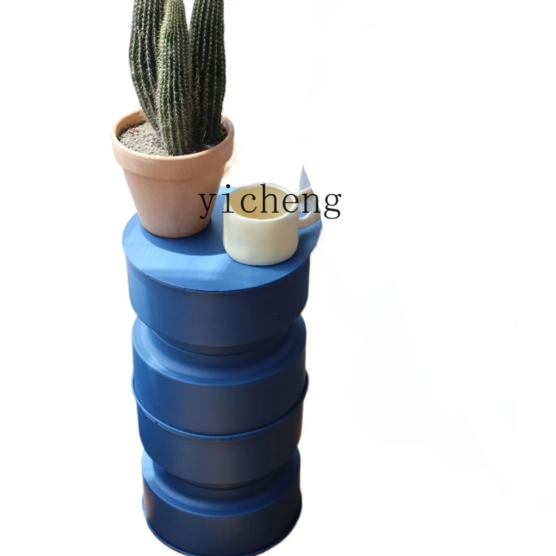 Tqh синий боковой столик стойка для цветов диван металлическая простота Ins