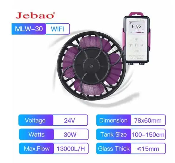 

Лампа Jebao MLW-5 MLW-10 MLW-20, умная лампа с Wi-Fi и ЖК-дисплеем