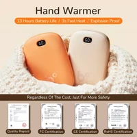 jisulife hand warmers usb rechargeable 5400mah 2 in 1 electric portable power bank mini hand warmer for outdoor hand warmth