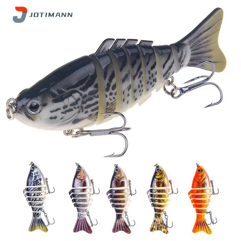 

NEW Fishing Hard Bait Multi Section Fishing Lures Sinking Wobbler Artificial 7 Segment Hard Bait Minnow Spinning Lures Tackle