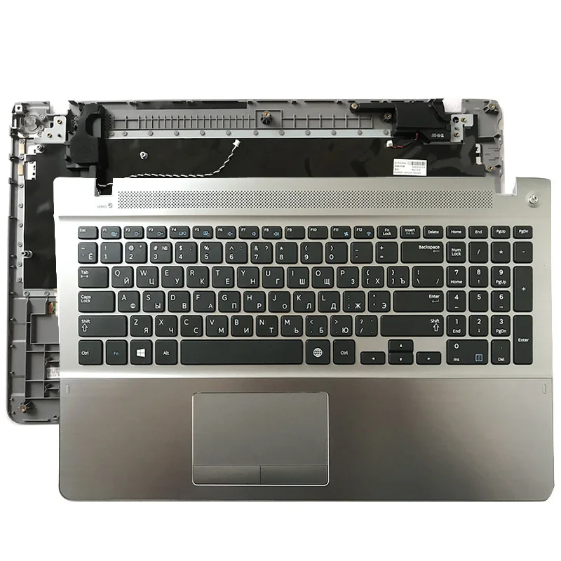 НОВЫЙ верхний чехол для упора рук ноутбука Samsung NP470R5E NP510R5E RU клавиатура с