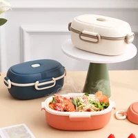 japanese style insulated lunch box with tableware kids bento box for school sealed food storage containers cute salad snack box