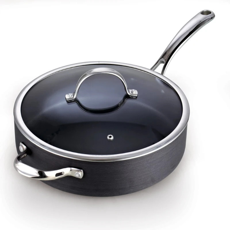 

Hard Anodize 11" Deep Saute Pan with Cover, 5-qt