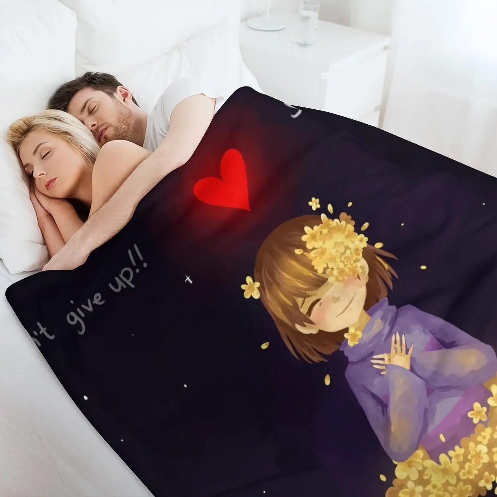 Фриск Undertale плед одеяло пушистые одеяла палочки набивные