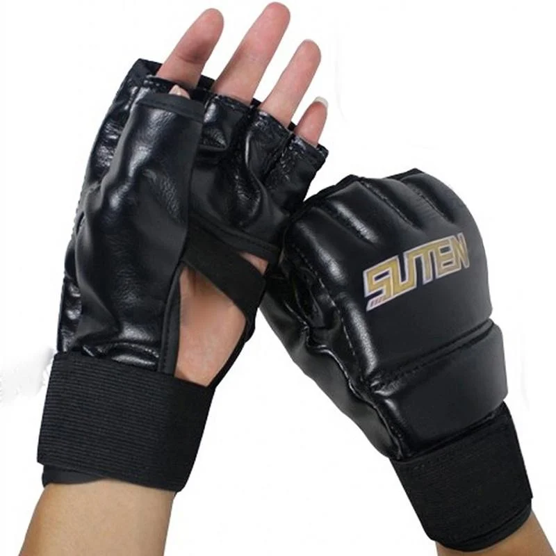 

1pcs Sandbag Open Half Finger Fist Set Breathable Palm Split Finger Boxing Gloves Five Finger Fighting Sanda Split Finger Gloves