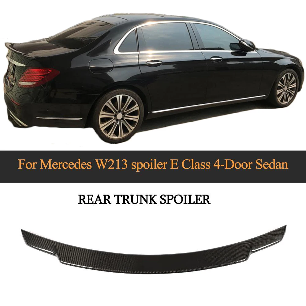 

Car Rear Trunk Wing Spoiler For Mercedes-Benz E Class W213 4 Door 2016 - 2019 Car Rear Spoiler Boot Lid Carbon Fiber