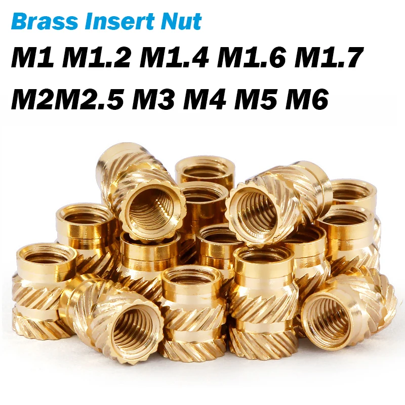

Латунные гайки M1 M1.4 M1.6 M2 M2.5 M3 M4 M5 M8 для 3D-принтеров