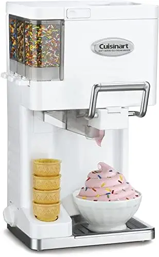 

Cream Maker Machine, 1.5 Quart It In Soft Serve, Yogurt, Sorbet, Sherbet Maker, White, ICE-45P1 Blender Portable blender Licuad