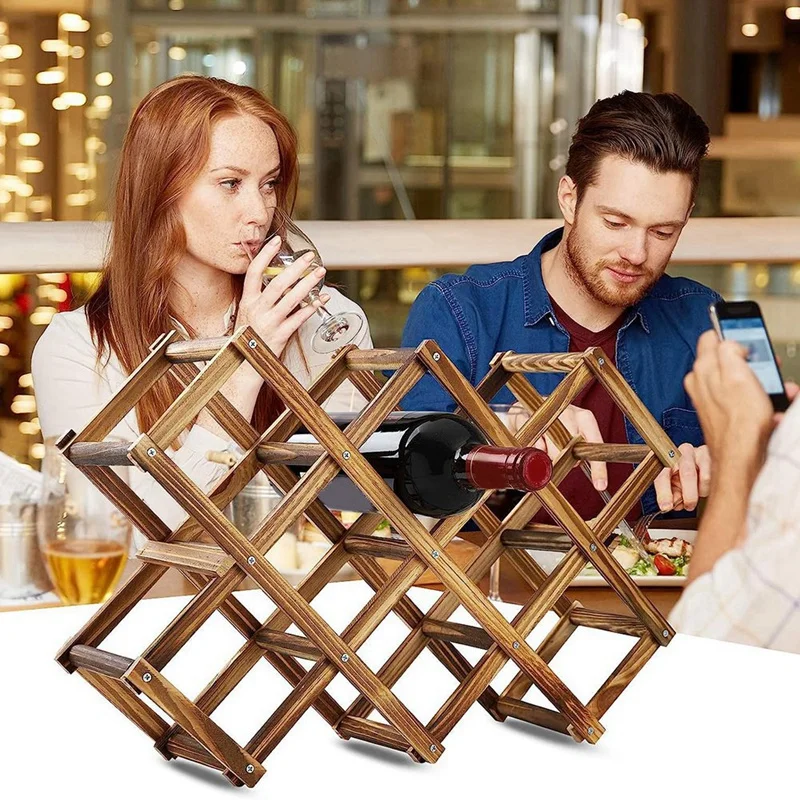 Вместительная складная винная стойка для бутылок столешница винные стойки