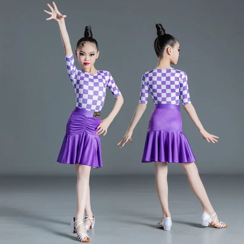 

Детское платье для латиноамериканских танцев, с бахромой, F112