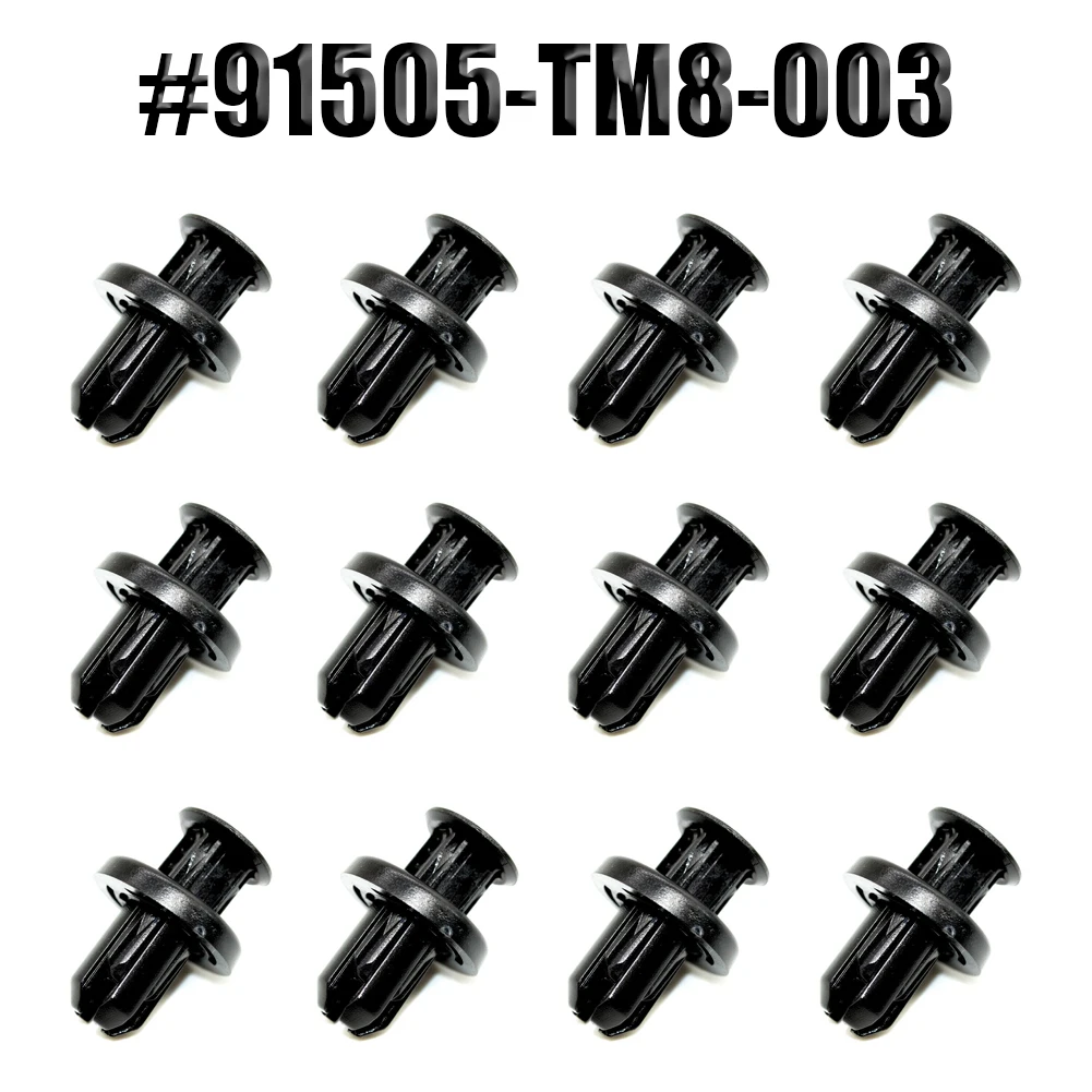 

12 шт., пластиковые заклепки для Honda 91505-TM8-003