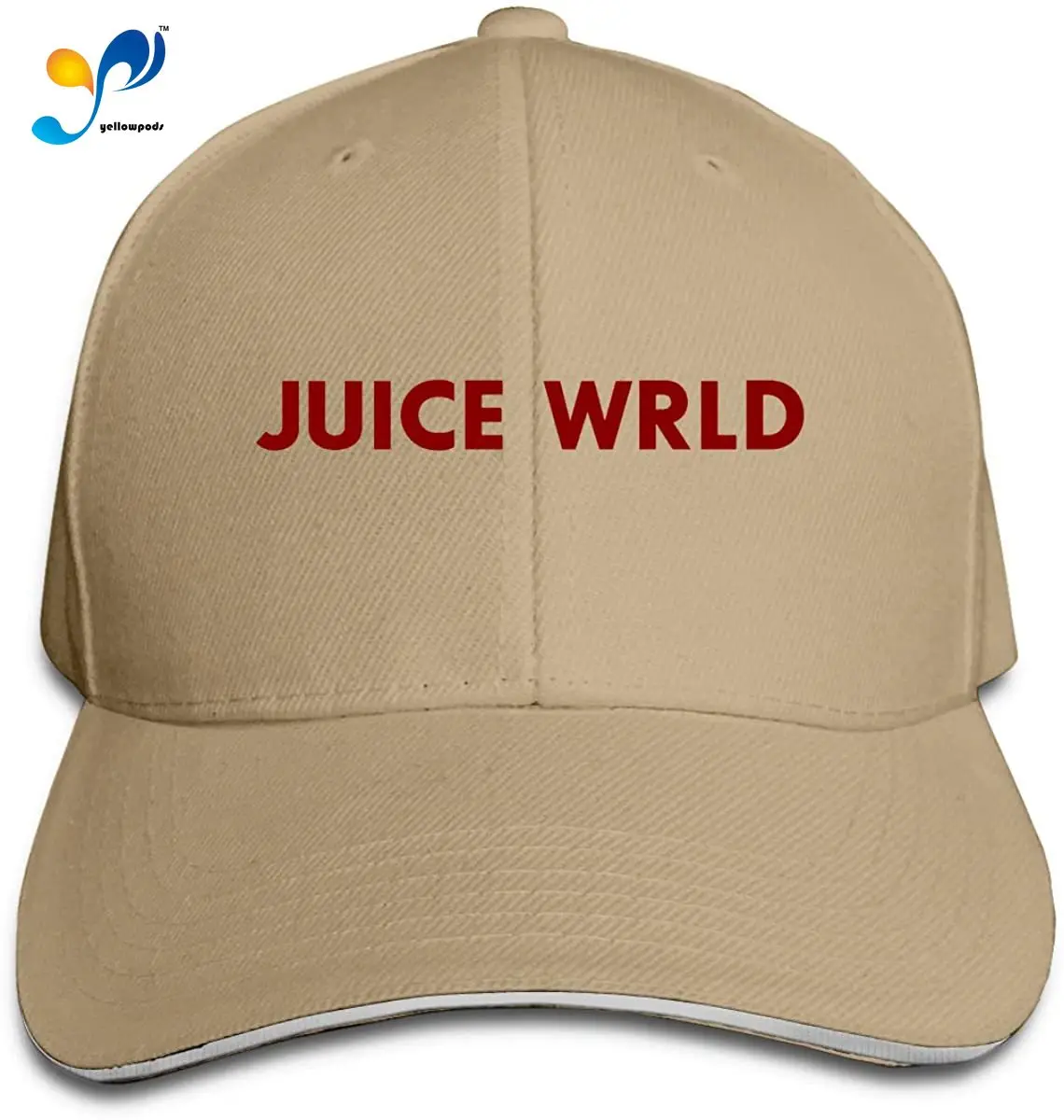 

Juice WRLD Hip Hop Baseball Cap Golf Trucker Baseball Cap Adjustable Peaked Sandwich Hat Black Unisex Casquette White
