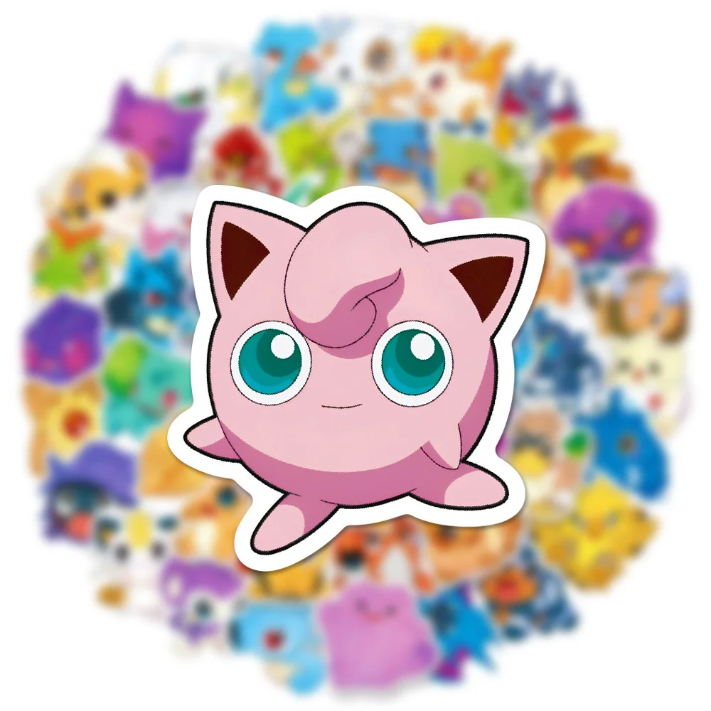 Набор наклеек Milky Pokemon для телефонов и ноутбуков милые водонепроницаемые