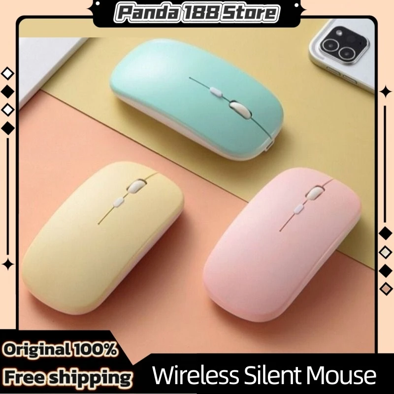 Беспроводная двухрежимная бесшумная мышь совместимая с несколькими системами