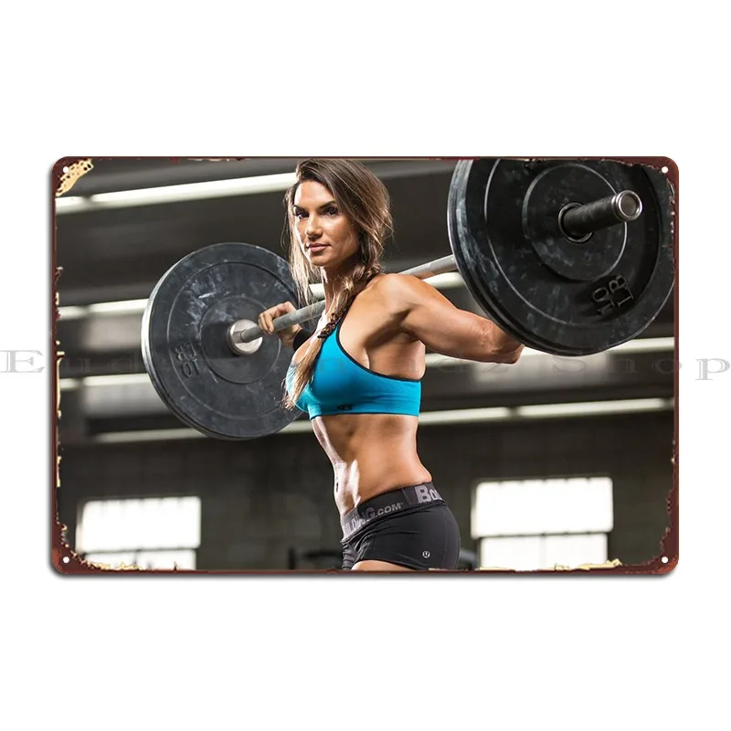 

Fitness Gym Workout Metal Plaque Club Wall Mural Print Garage Cinema Tin Sign Poster