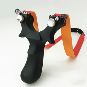 Прецизионная Рогатка из плоской кожи, большая мощность, очень удобная