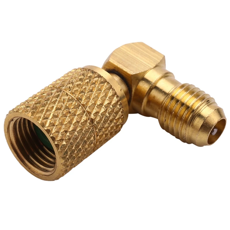 2X M1/4 Sae-F 5/16 Переходник для холодильного адаптера шланга манометров R410A