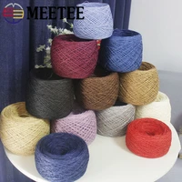 250glot meetee colorful organic yarn for knitting raffia straw rope hand crocheting sun hat diy handbags handcrafts material