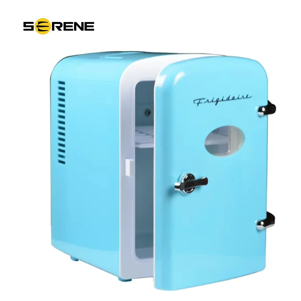 Frigidaire Portable Retro 6 Can Mini Personal Beverage Refrigerator,  EFMIS129, Blue