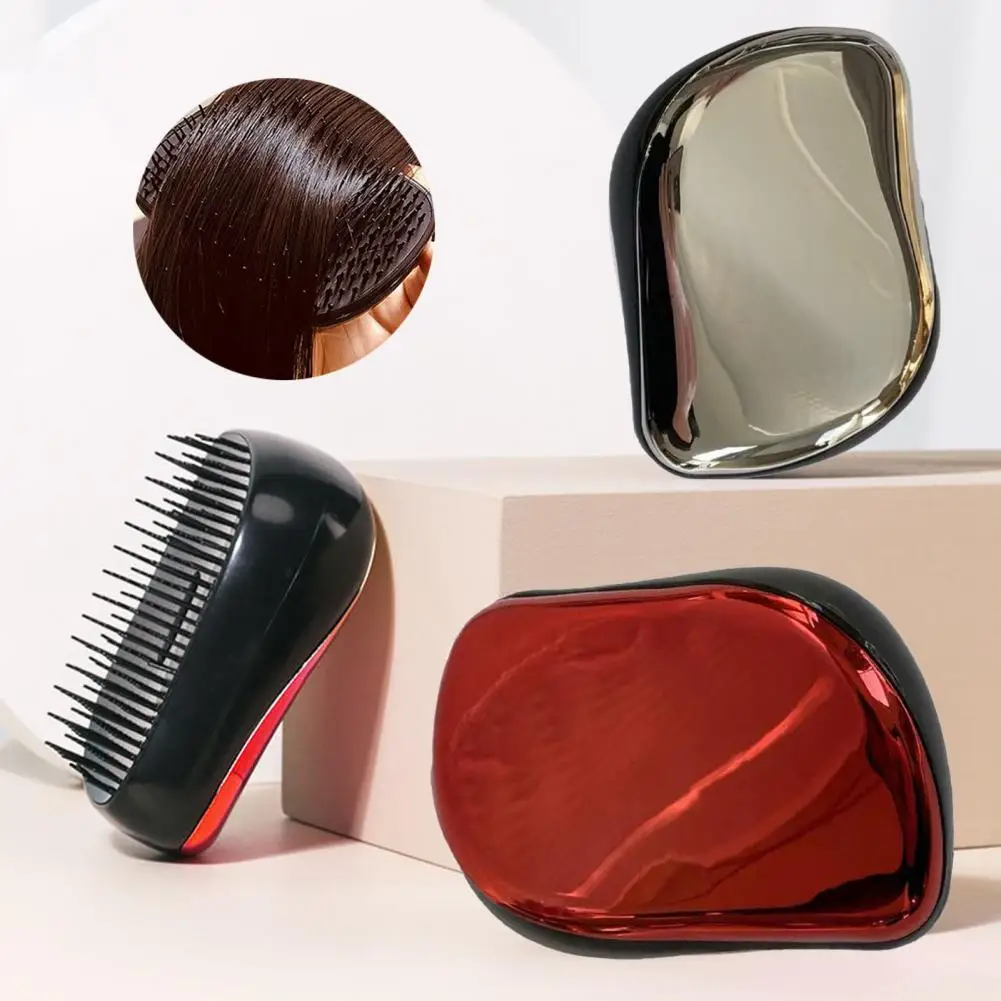 

Экологически чистая щетка для волос многоразовая щетка для укладки мини-размер унисекс Массажная щетка для волос Антистатическая