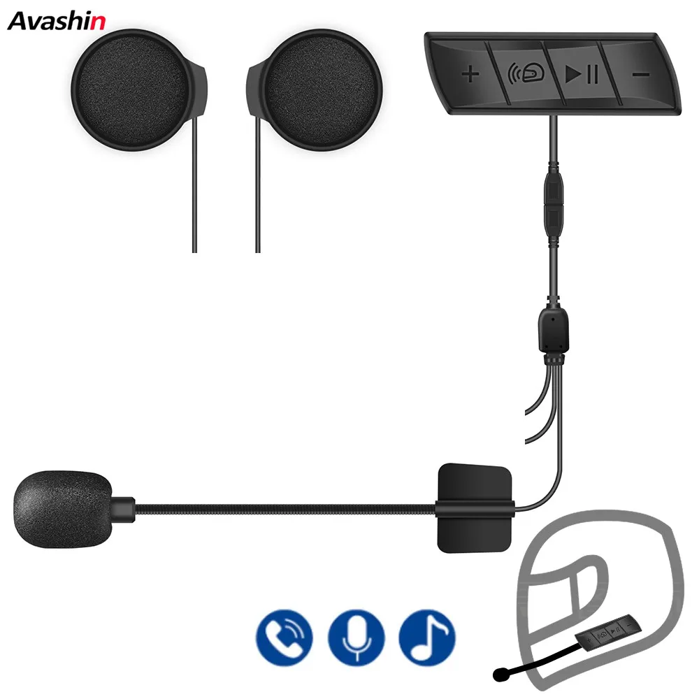 

Motorcycle Helmet Bluetooth Headset Auto Answer FM Radio Moto Waterproof Wireless Handsfree Headphone Music Speaker