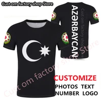 azerbaijan t shirt free custom made name number black print flag red clothing tees aze country t shirt azerbaijani nation az top