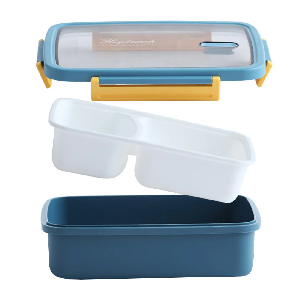 

Box Lunch Bento Containers Food Container Students Stackable Microwave Safe Storage Simple Boxes Sealed Office Compartment Kids