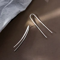 simple and cool earrings with 925 silver needle u shaped earrings the new 2022 fashionable earhook summer earrings for women