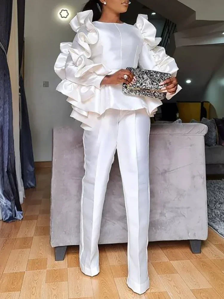 Африканские наряды больших размеров Женская африканская одежда комплект из 2