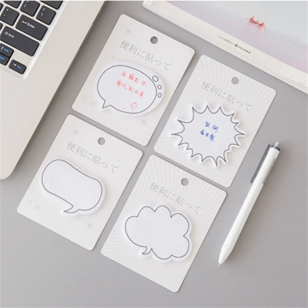 

30pcs/set Creative Japanese Style Dialog Sticky Notes N Times Memo Pad Handbook Message Notes Bookmark School Office Supplies