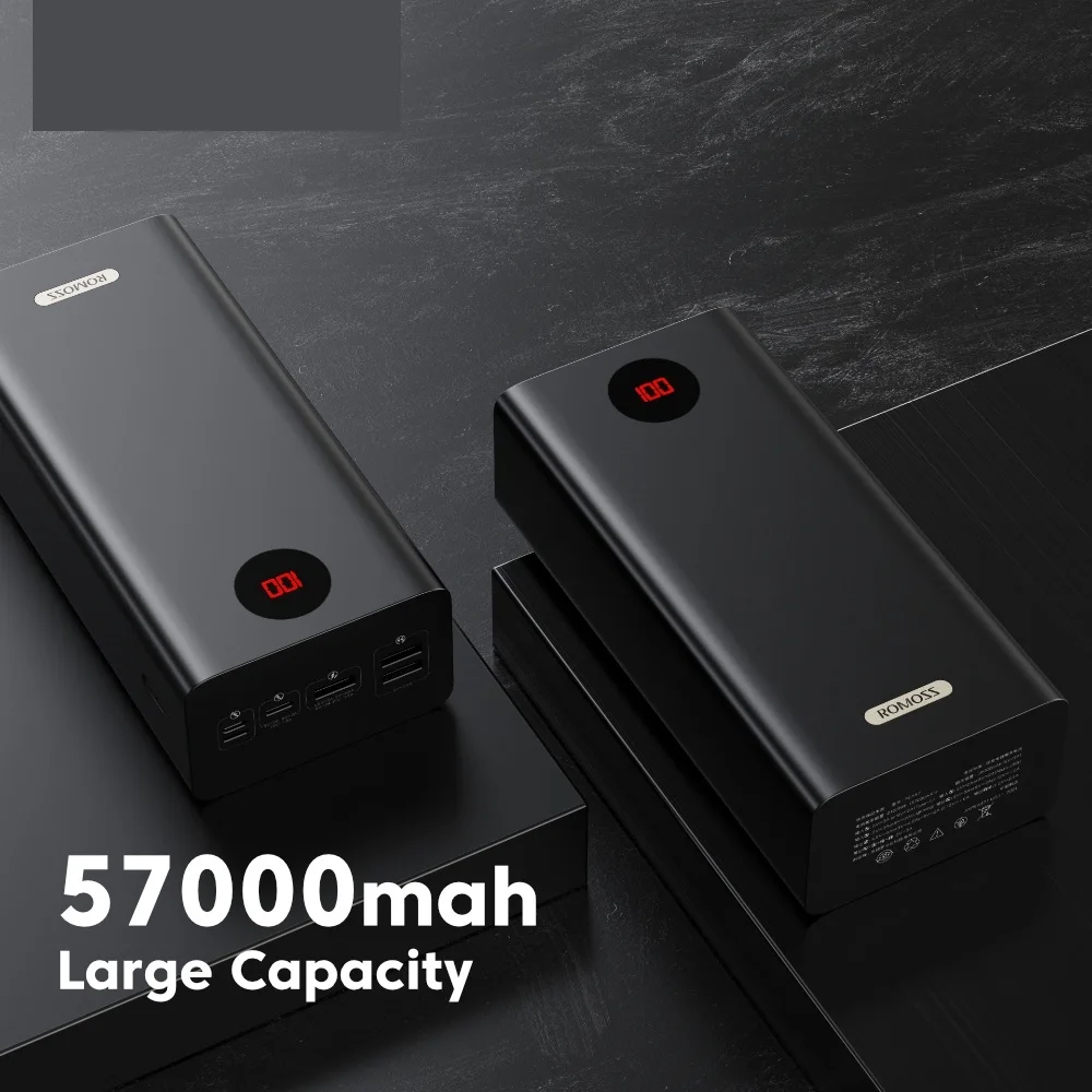

PEA57 портативное зарядное устройство 57000 мА 18 Вт PD QC 3,0 Быстрая зарядка 57000 мА портативное зарядное устройство Type-C Внешнее зарядное устройство...