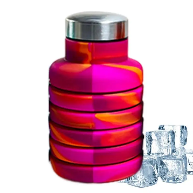 

Collapsible Silicone Water Bottle Leakproof Silicone Water Cups For Cycling Hiking Travels And Gym Silicone Water Bottles That