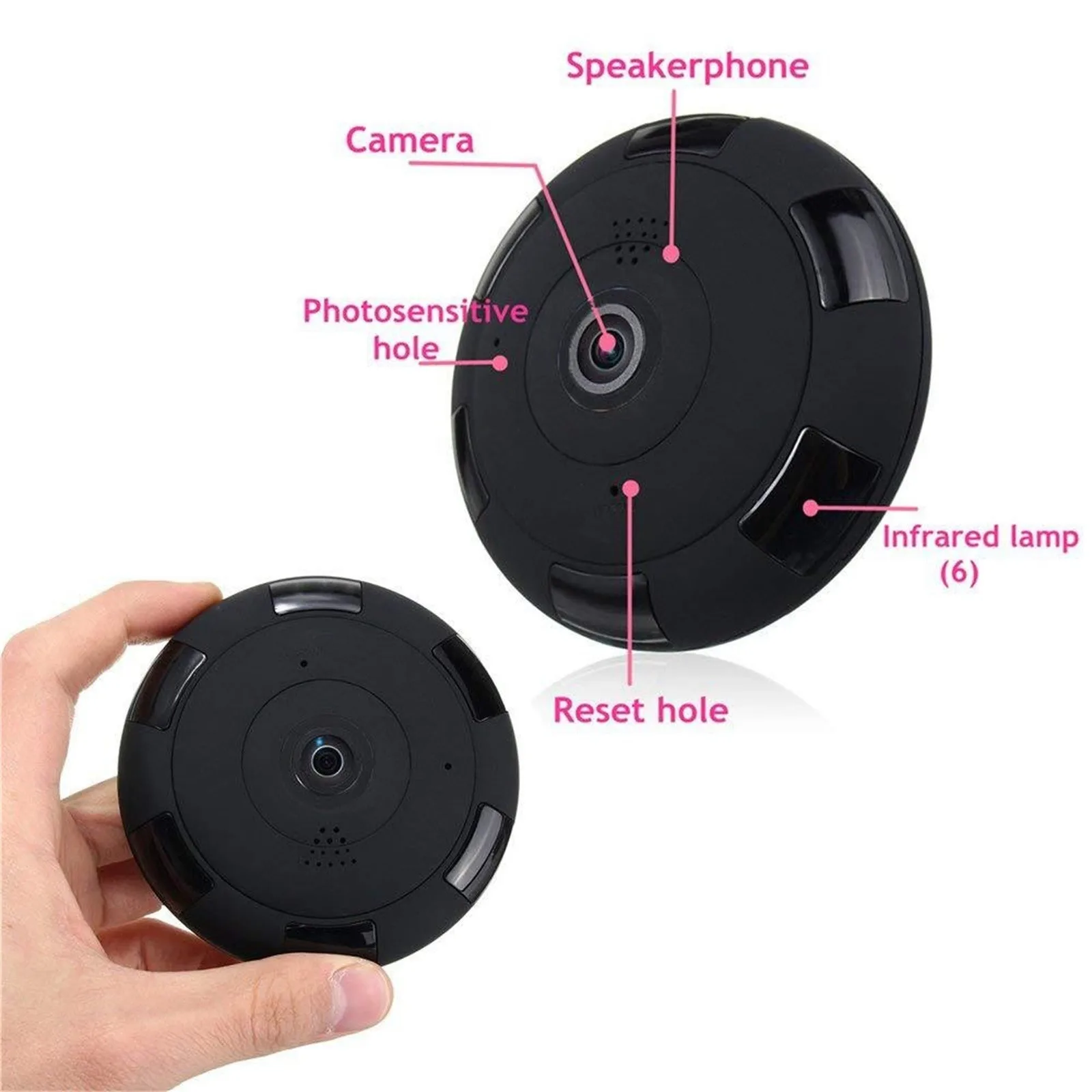Мини-камера видеонаблюдения HD 1080P с функцией ночного видения и датчиком движения