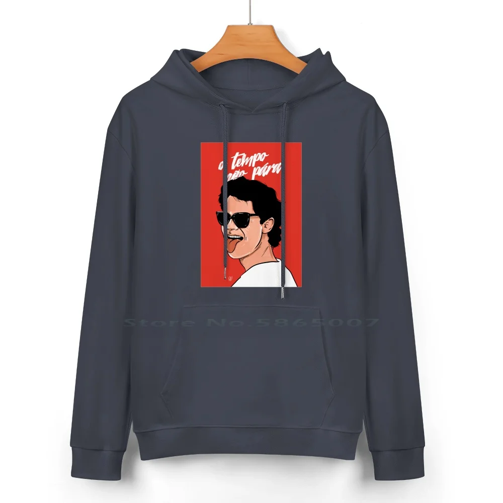 Толстовка Cazuza-O Tempo N?o полиара из чистого хлопка свитер 24 цвета Cazuza Mpb музыкальный