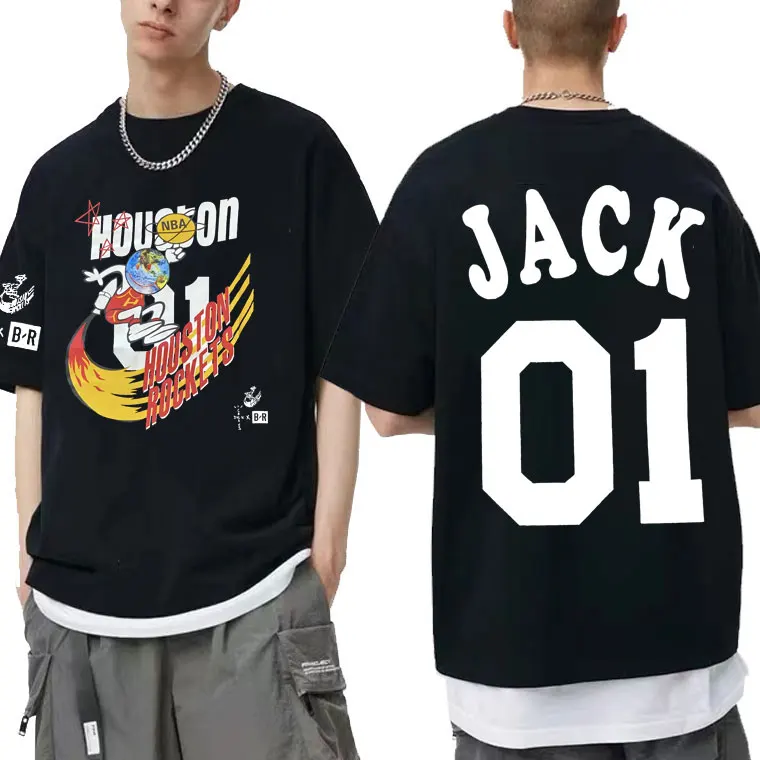 Camiseta con estampado de Cactus Jack para hombre y mujer, Camisa de algodón de Travis Scott, estilo Hip Hop, ropa de calle de manga corta con Logo Harajuku, de verano