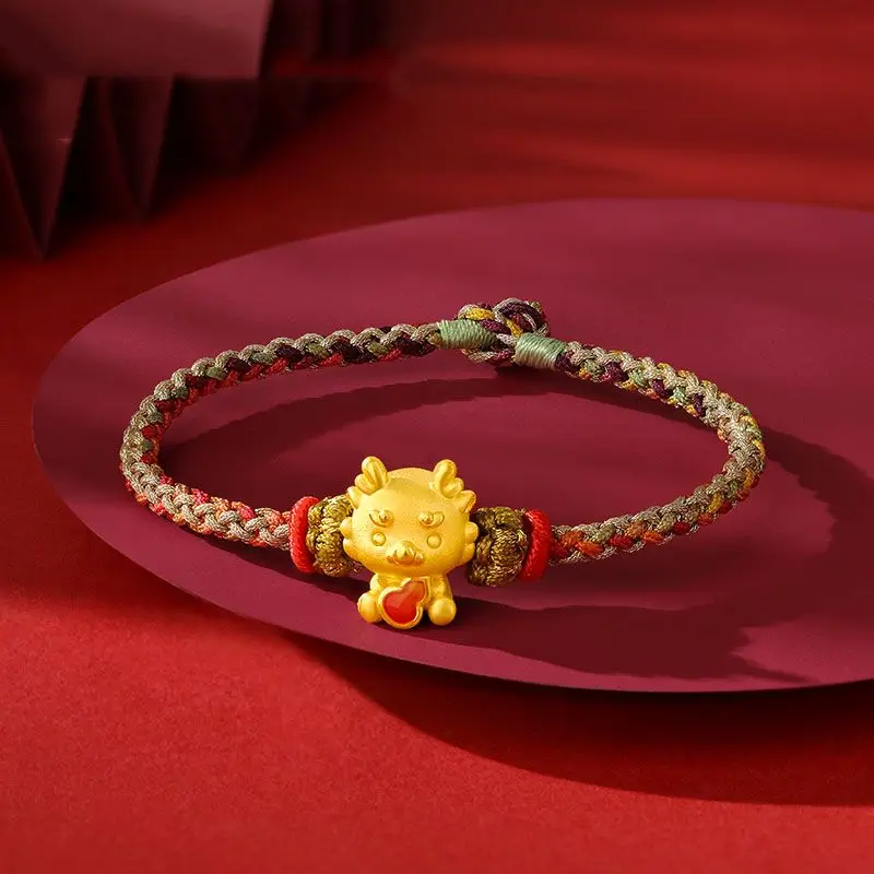 Винтажный Браслет со знаками Зодиака дракон браслет золотого цвета тыква ручная