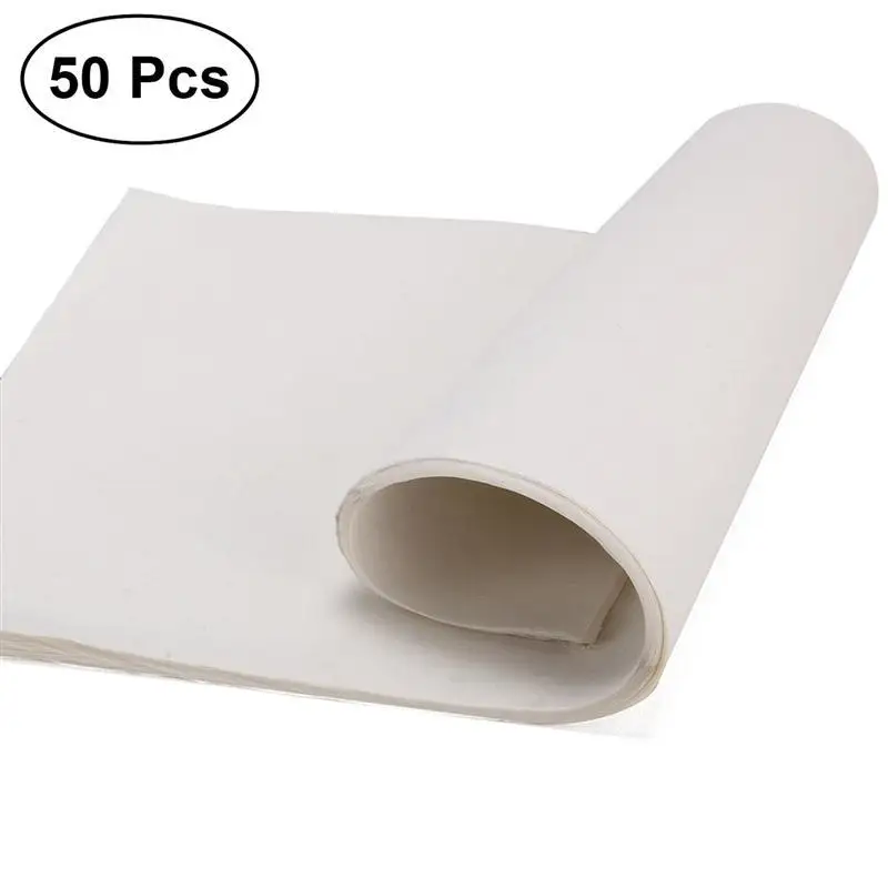 

50 Sheets Ink Writing Practical Soft Sumi Paper Rice Paper Xuan Paper for Chinese Calligraphy Beginners Painting