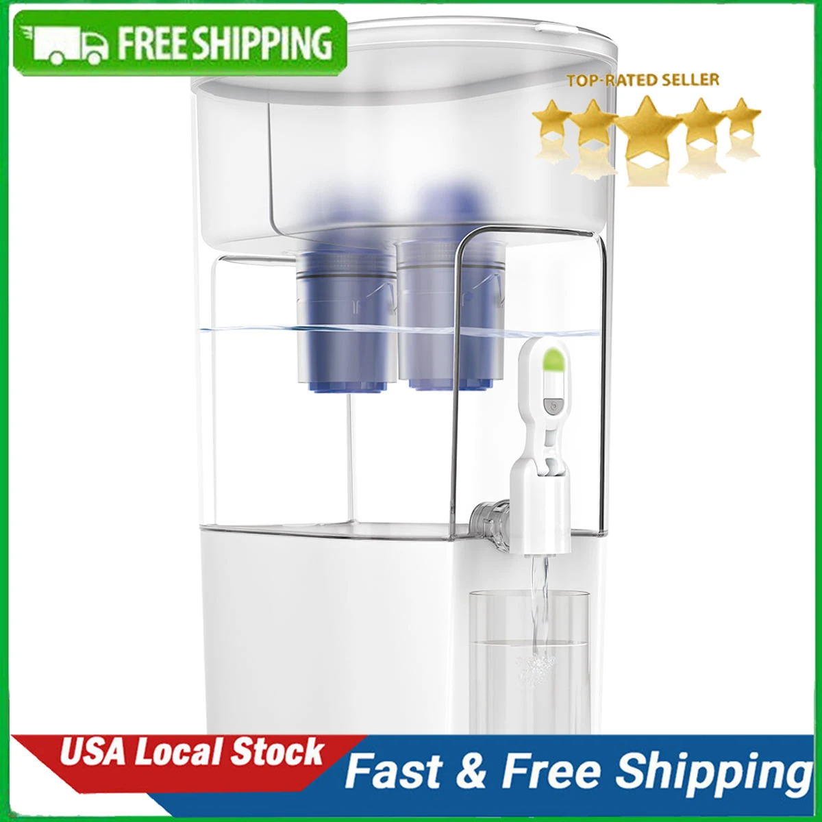 

44 Cup Extra Large Dispenser Filtration System with 2 Filters, PDI4000Z