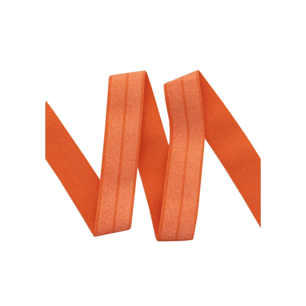

Solid FOE Ribbon-100Yards for #761 Autumn Orange- Fold over elastic-Welcome custom print