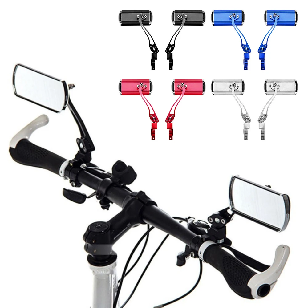 

2pcs Bike Mirrors for Electric Bicycle Handlebars Safe 360 Rotation Ultralight Bike Mirror for Mountain Bike Fixed Gear Bike