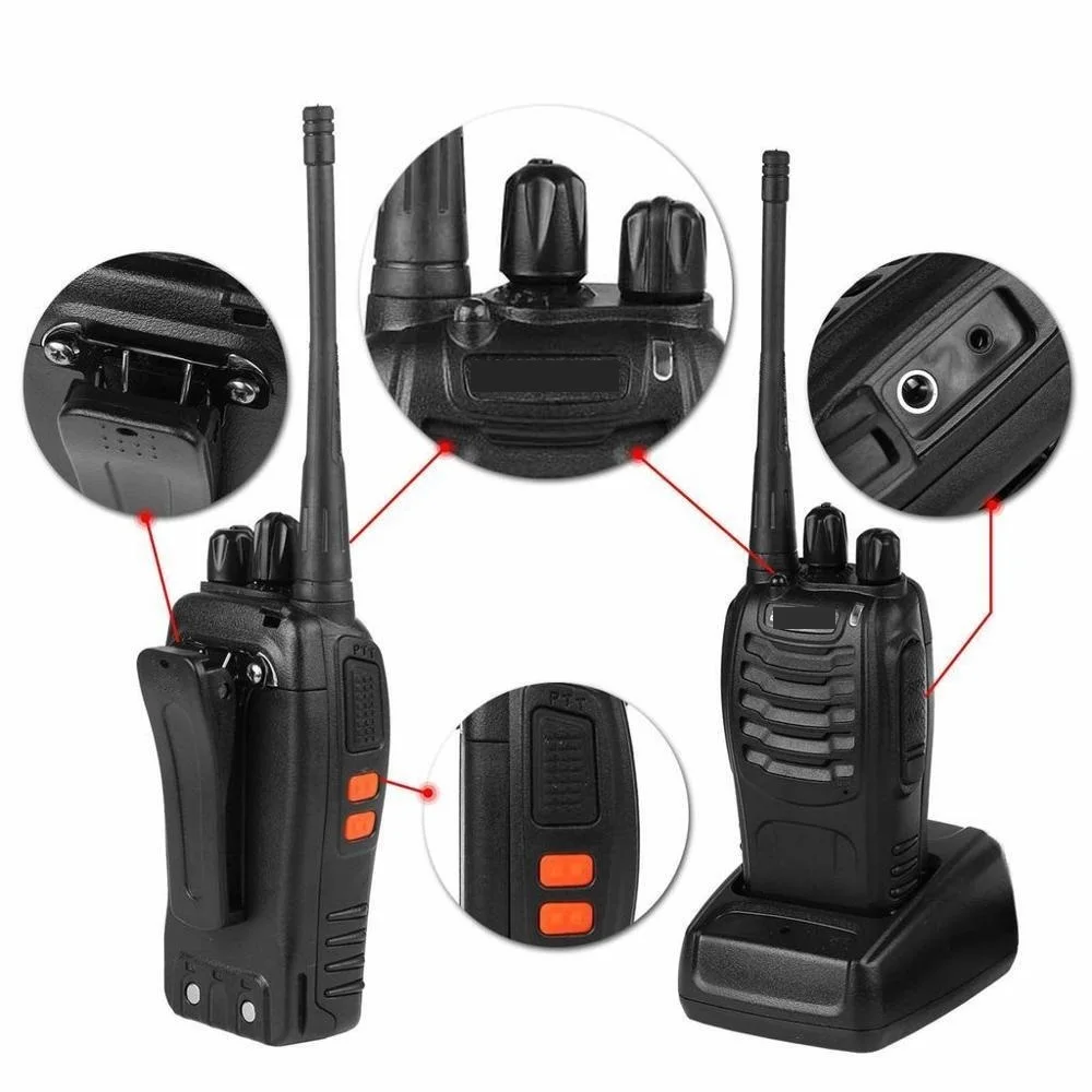 2 шт./компл. Baofeng BF-888S Walkie Talkie Portable Rdio Station BF888s 5W BF 888S любительский двухсторонний