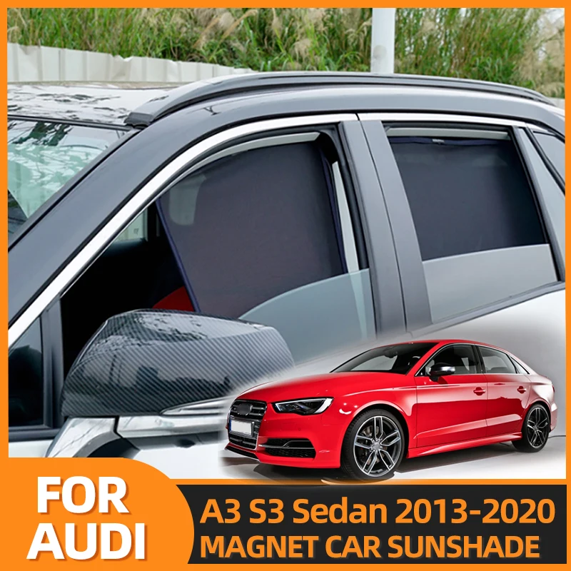 

For Audi A3 S3 8V Sedan 2013-2020 Car Sunshade Visor Front Windshield Frame Curtain Rear Side Window Sun Shade Shield