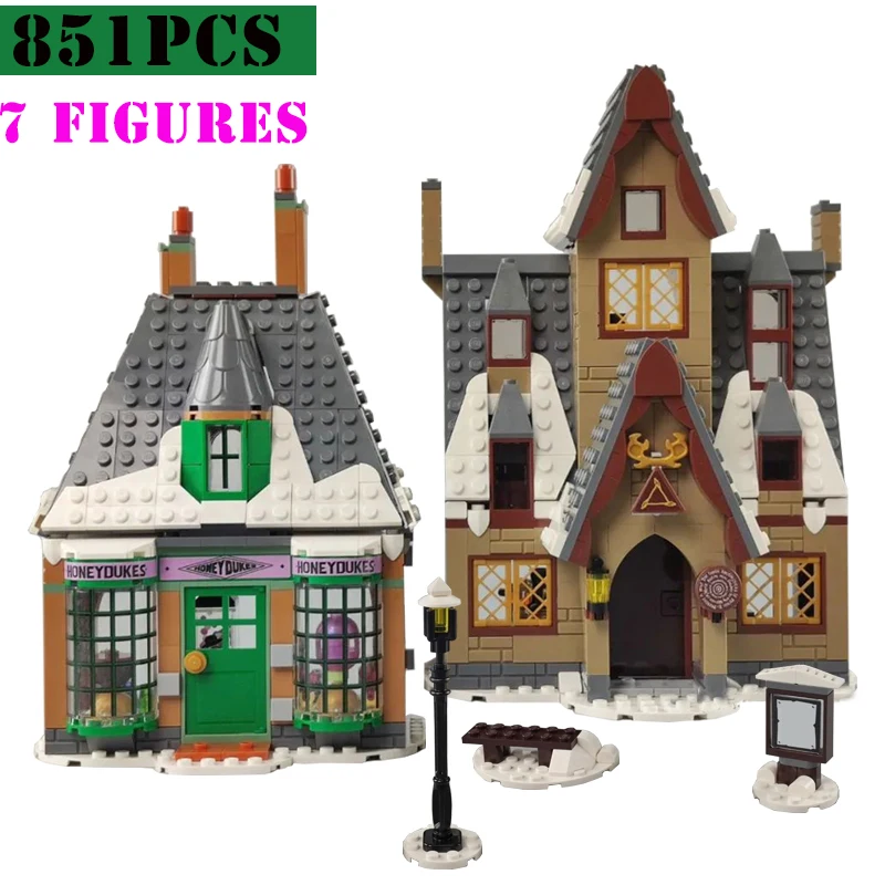 

New Movie Magic World Building Block Visit The Village City Construction Street View Bricks Fit 76388 Toys for Children Gifts