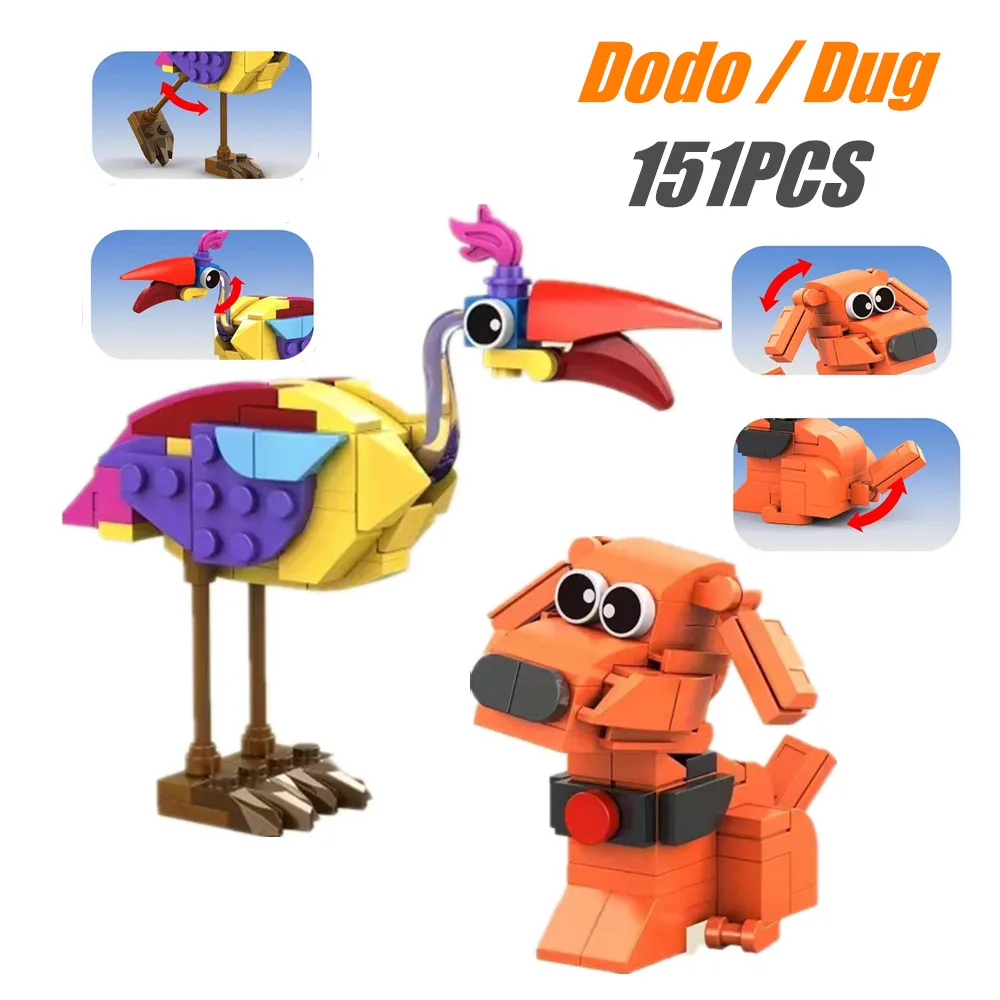 

Disney Pixar UP Movie Dug Dog and DODO Bird [ FOR 43217 / 7025 ] Balloon House Friends Model Building Blocks Bricks Toy Gift Boy