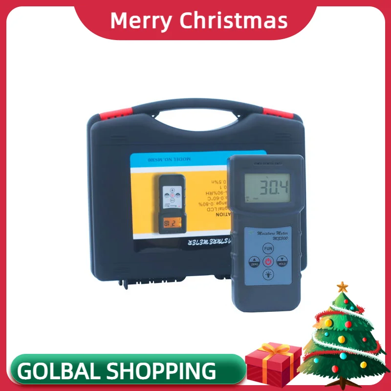 

Professional Digital MS300 Concrete Moisture Meter with 10 Codes (density Code)