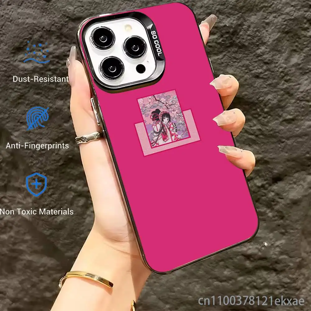 Чехол для телефона X-XxxHOLiC Yuko Ichihara для iPhone 17, 16, 15, 14, 13, 12, 11, Pro, Max, Plus, мягкий, черный (art.: 3920dc262d69b) - 3920dc262d69b