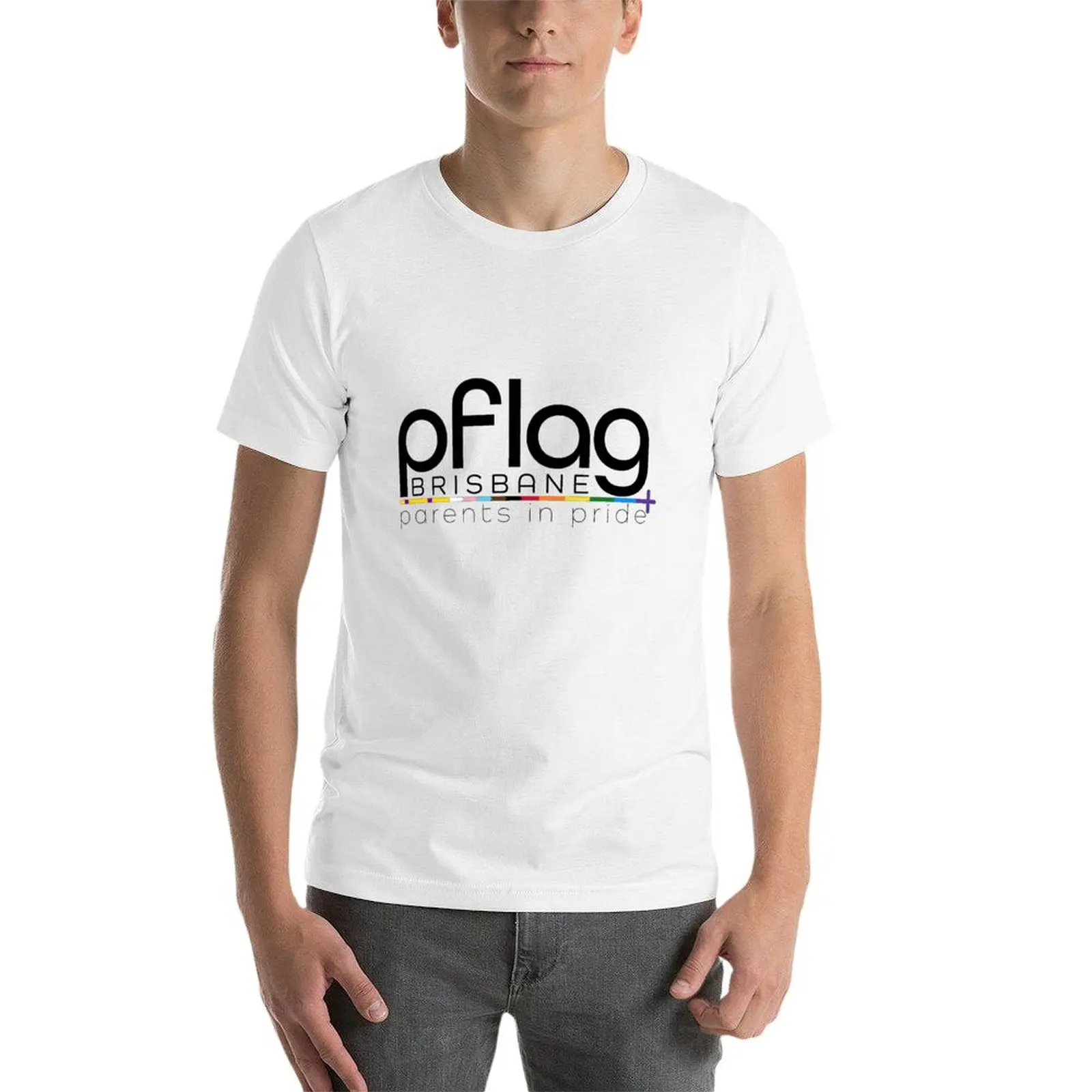 Фото Футболка с логотипом PFLAG BRISBANE для бега, с коротким рукавом. №3