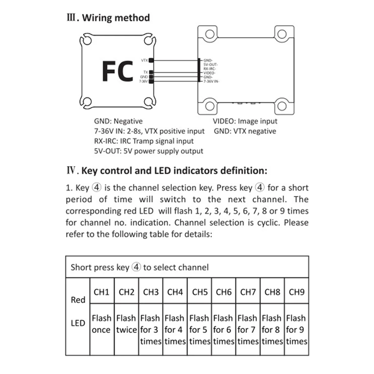 VTX 9 каналов 2000 МВт FPV видеопередатчик 7-36 В для RC Racing Drone