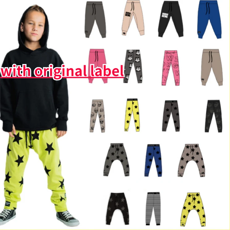 

Children's Casual Pants Nunu2023 Spring and Summer New Boys Printed Cotton Comfortable Sports Pants Harem Pants Boys Pants